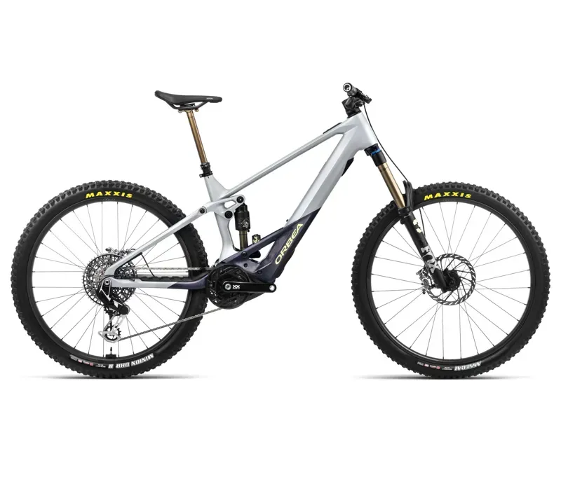 Orbea Wild M-Ltd Mountain Bike In Halo Silver/Tanzanite Carbon View Matt