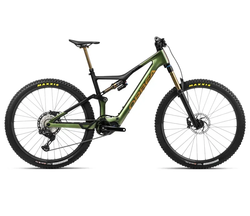 Orbea Rise M-Team Mountain Bike In Chameleon Goblin Green/Black