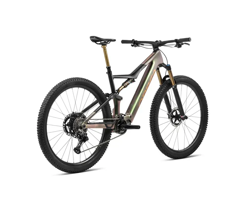 Orbea Rise M-Team Mountain Bike In Chameleon Goblin Green/Black-2