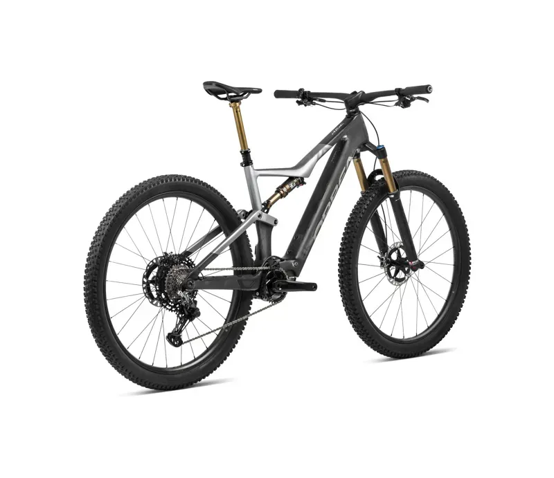 Orbea Rise M-Team Mountain Bike In Carbon Raw/Shark Grey-2