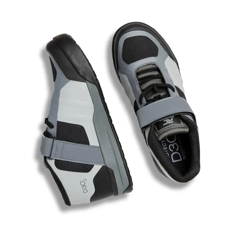 Ride Concepts Transition Clip Shoes in Charcoal/Grey