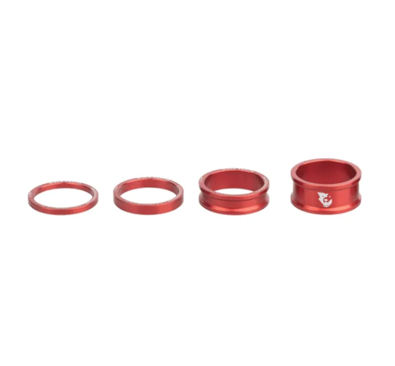 Wolf Tooth Precision Headset Spacer Kit in Red