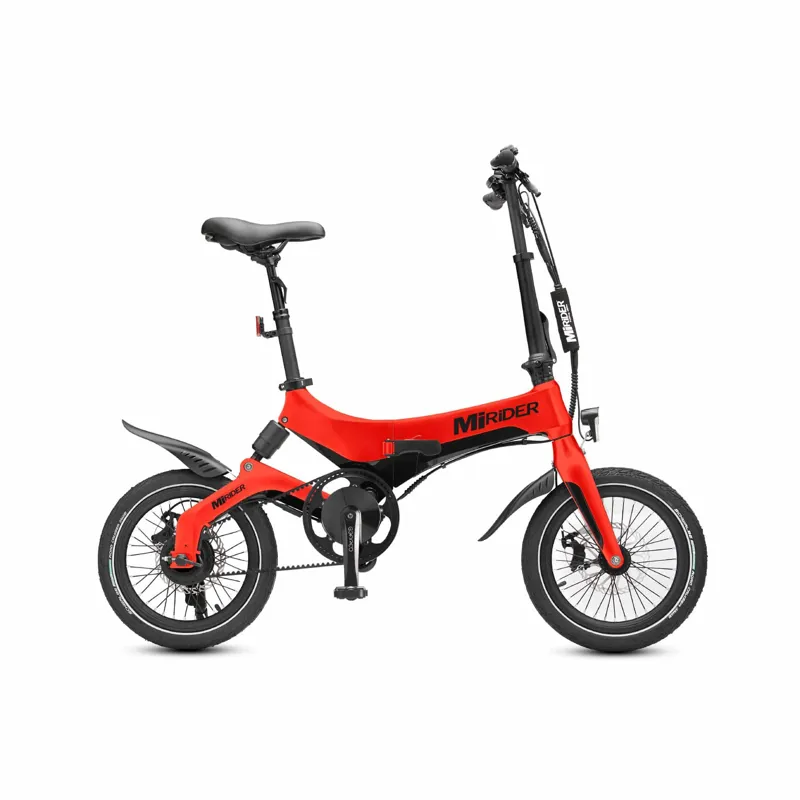 MiRiDER One GB3 16in folding ebike finished in Eclipse Red