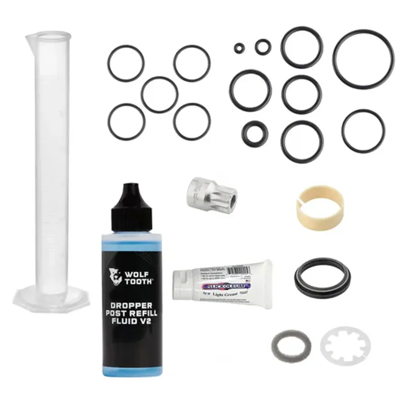 Wolf Tooth Resolve Dropper Post Service Kit - Top Cap O-Ring Set rev2 34.9-3