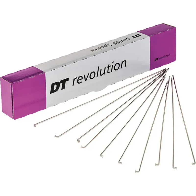 DT Swiss Revolution silver spokes 14 / 17 g  2 / 1.5 mm-1