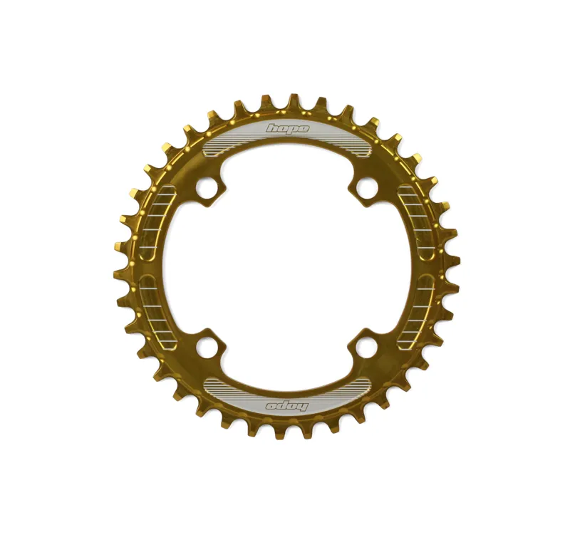 Hope Narrow Wide Retainer Chain Ring in Gold