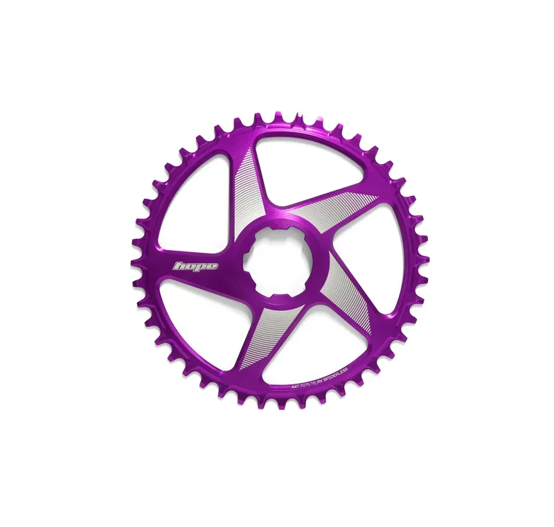 Hope Spiderless RX Chainring in Purple