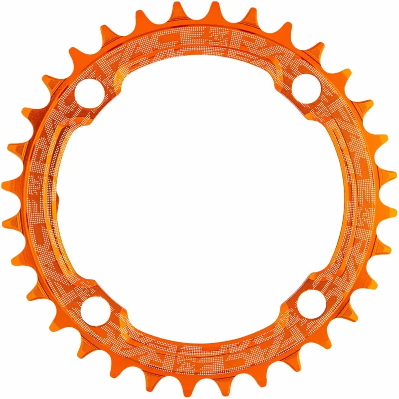 Race Face Narrow Wide Single Chainring in Orange