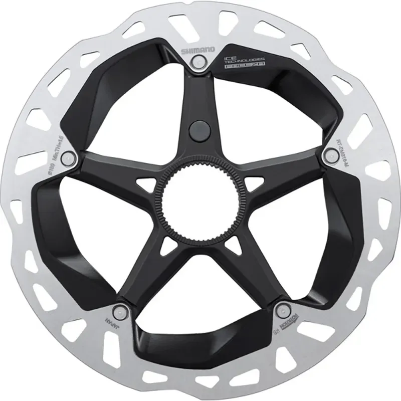 Shimano Disc ROTOR RT-EM910 C/Lock 180mm Silver centre lock - 180 mm