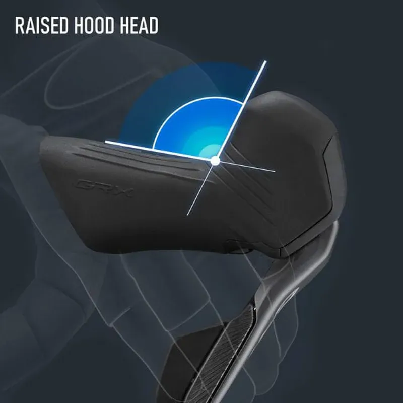 Shimano ST-RX825 GRX Di2 STI bled with BR-RX820 calliper right front-4