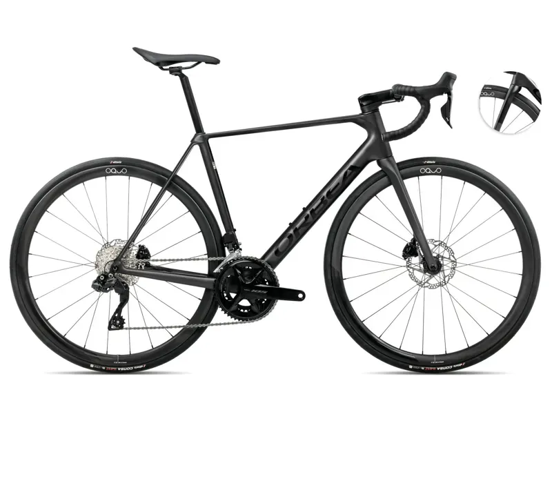 Orbea Orca M35i Road Bike In Vulcano Black Matt/Black Gloss