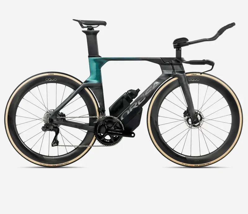 Orbea Ordu M10iltd Triathlon Bike In Diamond Carbon View Matt/Evasion Green Gloss