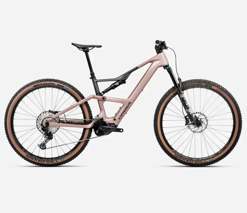 Orbea Rise Sl M20 630Wh E-Mountain Bike In Desert Rose/Carbon Raw Matt