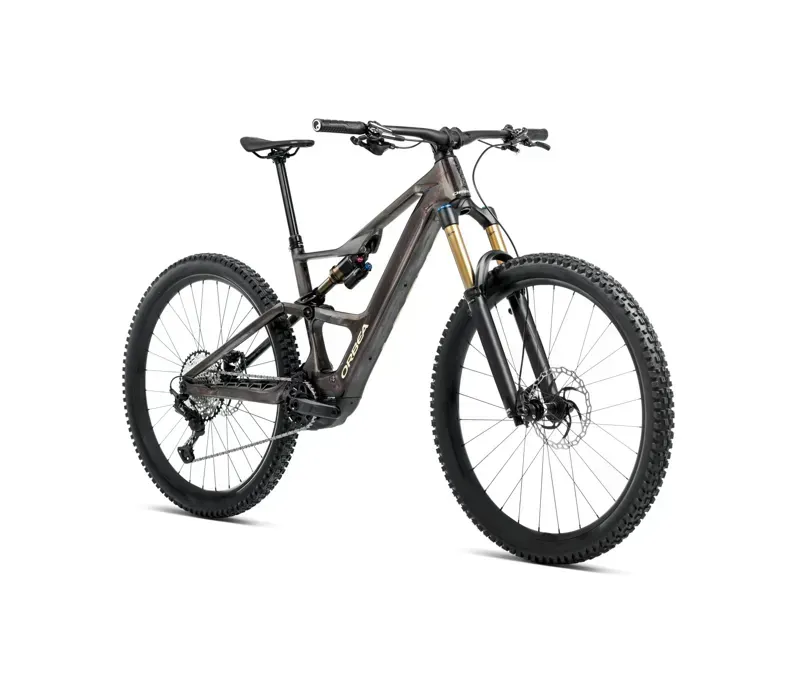 Orbea Rise Sl M-Ltd 420Wh E-Mountain Bike In Cosmic Carbon View/Golden Sand Gloss-1
