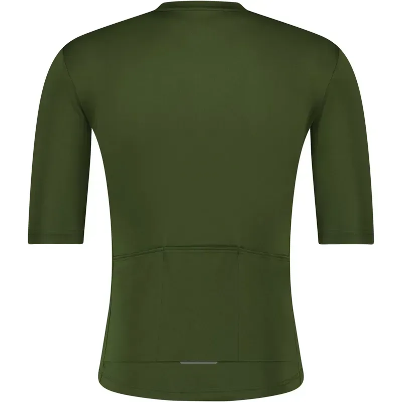 Shimano Clothing Elemento Cycling Jersey in Green-1