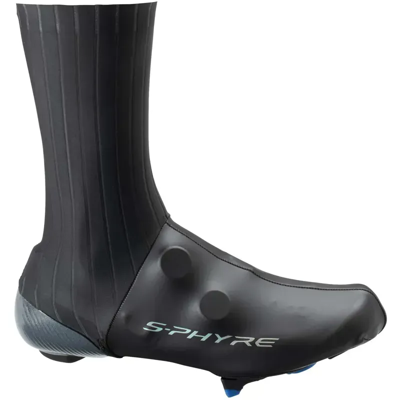 Shimano Clothing S-PHYRE Aero Shoe Covers in Flash Black