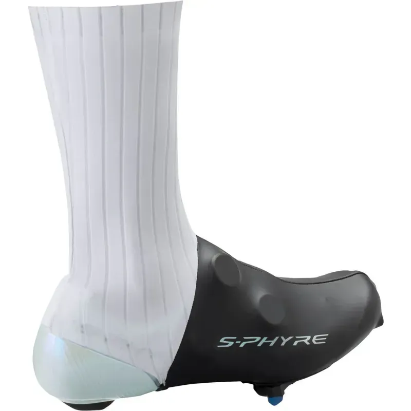 Shimano Clothing S-PHYRE Aero Shoe Covers in Flash White-1