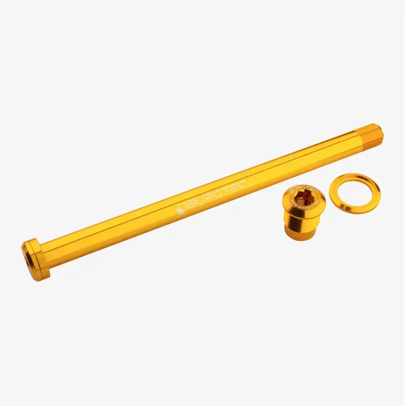 Burgtec 180mm X 12mm 1.00mm Pitch Rear Axle in Burgtec Bullion Gold