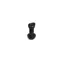 Hope Seatpost Clamp Bolt and Tear Drop Nut in Black