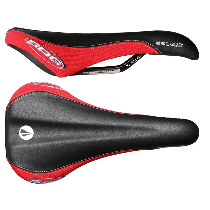 SDG Bel Air Ti-Alloy Rail Saddle in Red