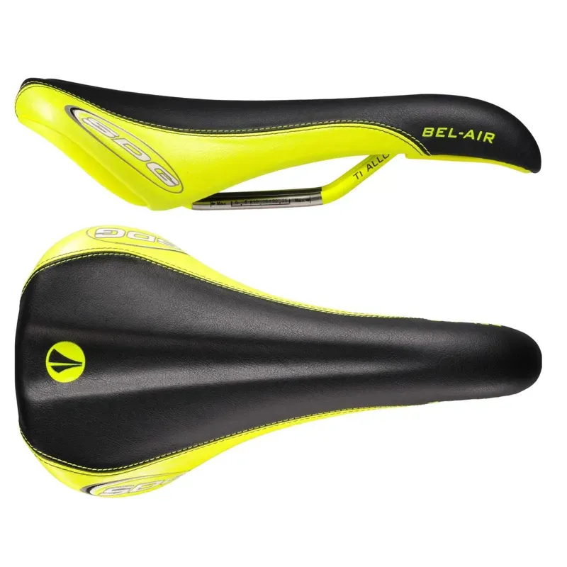 SDG Bel Air Ti-Alloy Rail Saddle in Yellow