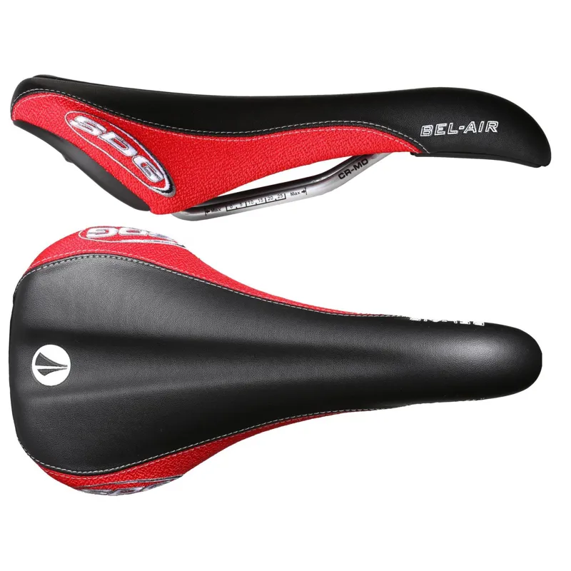 SDG Bel Air Cro-Mo Rail Saddle in Red