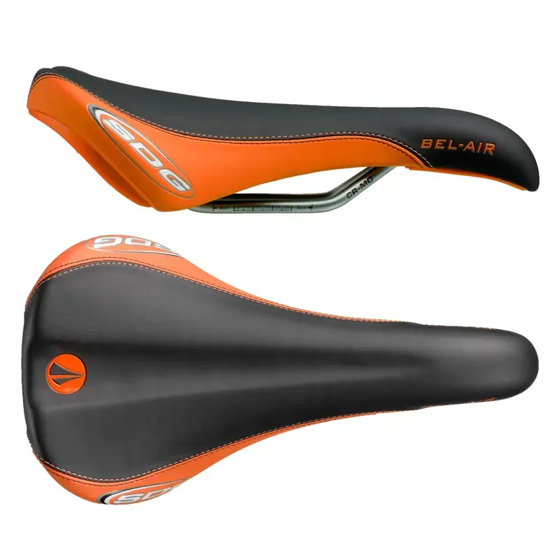 SDG Bel Air Cro-Mo Rail Saddle in Orange