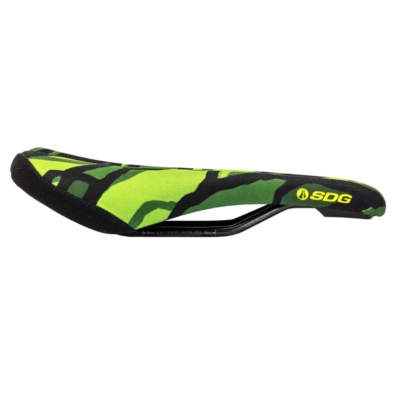 SDG Bel Air V3 Lux-Alloy Terra Firma 140mm Saddle in Hasie Green-2