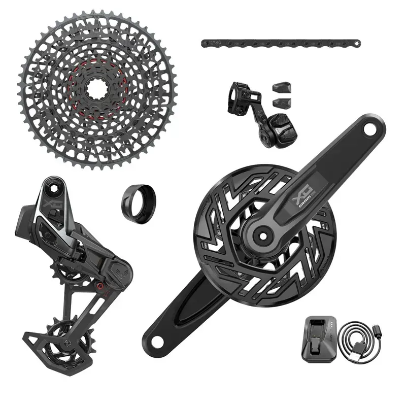 SRAM X0 T-Type Pedal Assist 160mm Brose Transmission Groupset in Black