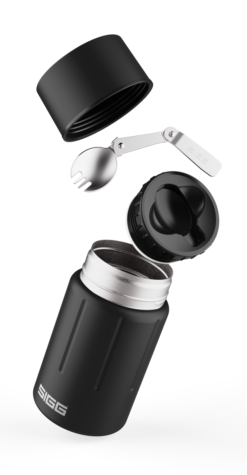 Sigg Gemstone 750ml Food Jar in Obsidian-1