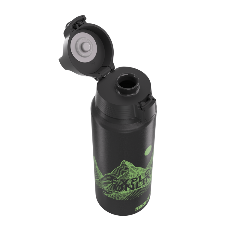 Sigg WMB Pathfinder 1l Water Bottle in Black-3