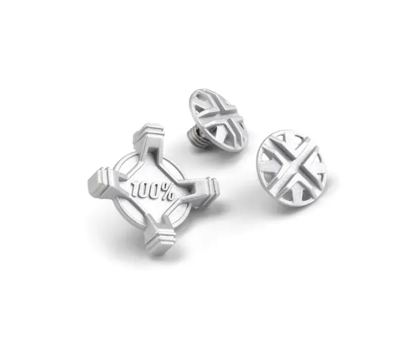 100% Status Visor Screw Kit in Silver