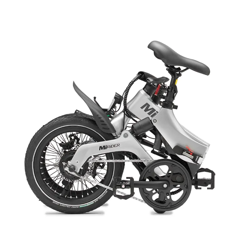 MiRiDER One GB3 16in folding ebike finished in Platinum Silver-1