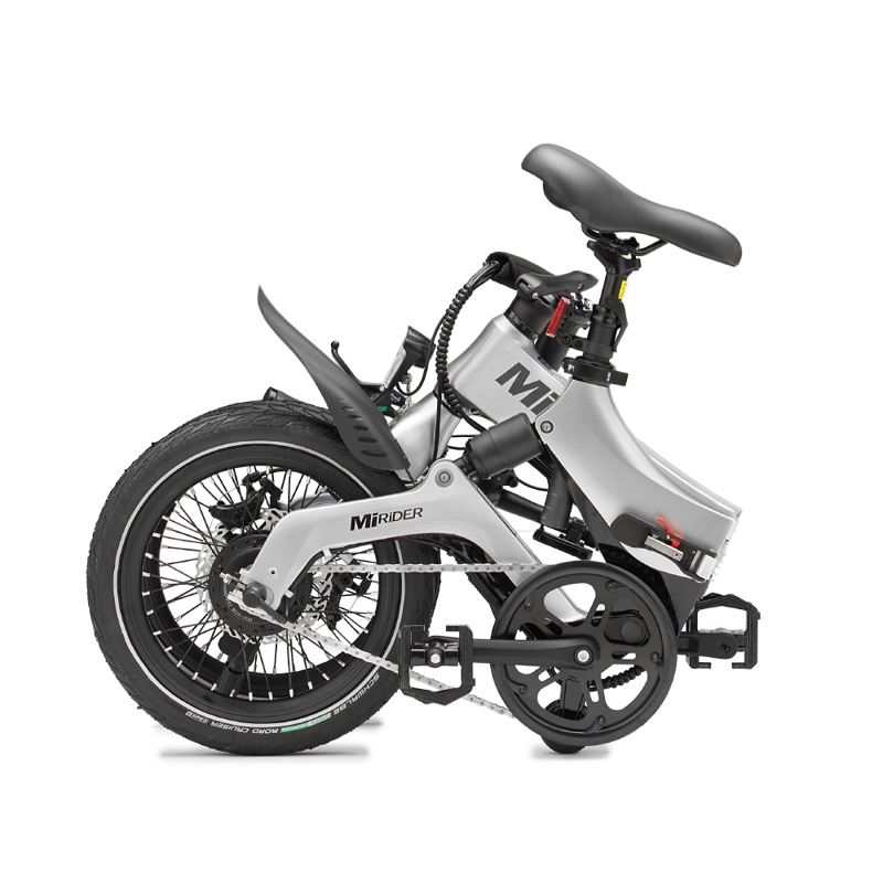 MiRider One - Folding EBike Platinum Silver-1