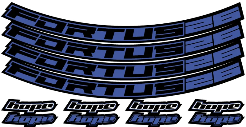 Hope Fortus Decal 26-27.25 in Blue