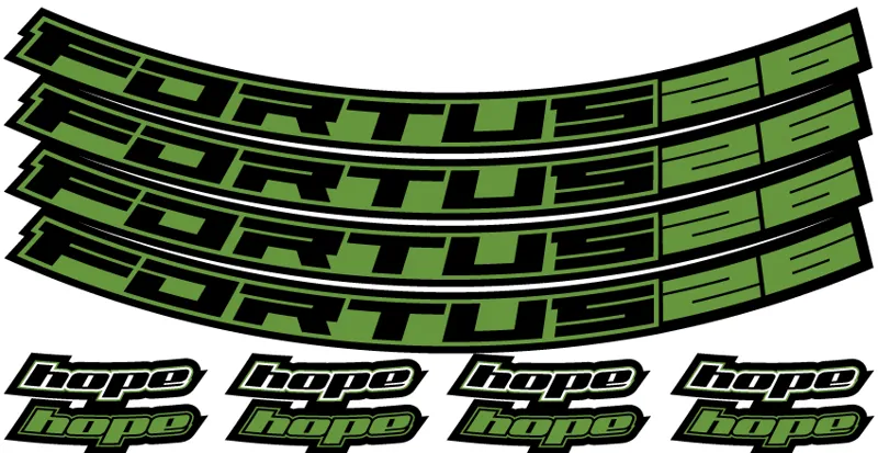 Hope Fortus Decal 26-27.25 in Green