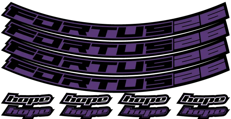 Hope Fortus Decal 26-27.25 in Purple