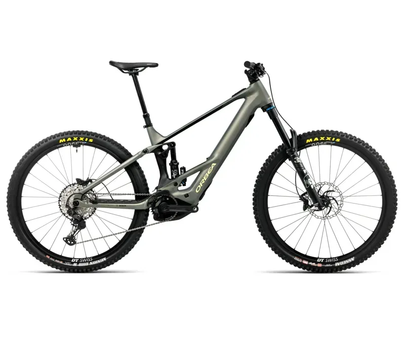 Orbea Wild M H10 Mullet E-MTB in Spaceship Green/Black Matt