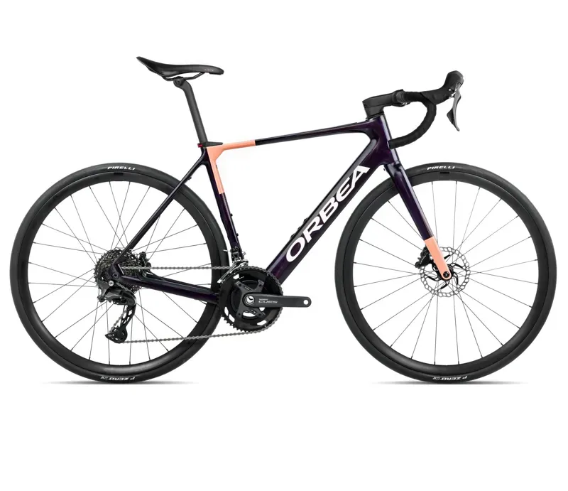 Orbea Gain M40 Fantasy Purple Carbon View - Orange Cloud Matt