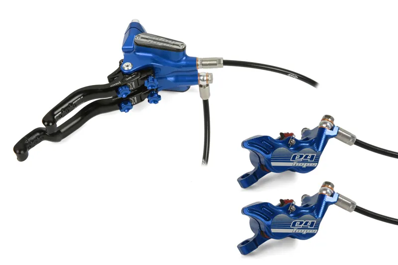 Hope Tech 3 Duo E4 Right Hand Brake Kit in Blue