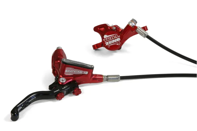 Hope Tech 3 Trial Zone Disc Brake w/o Rotor in Red