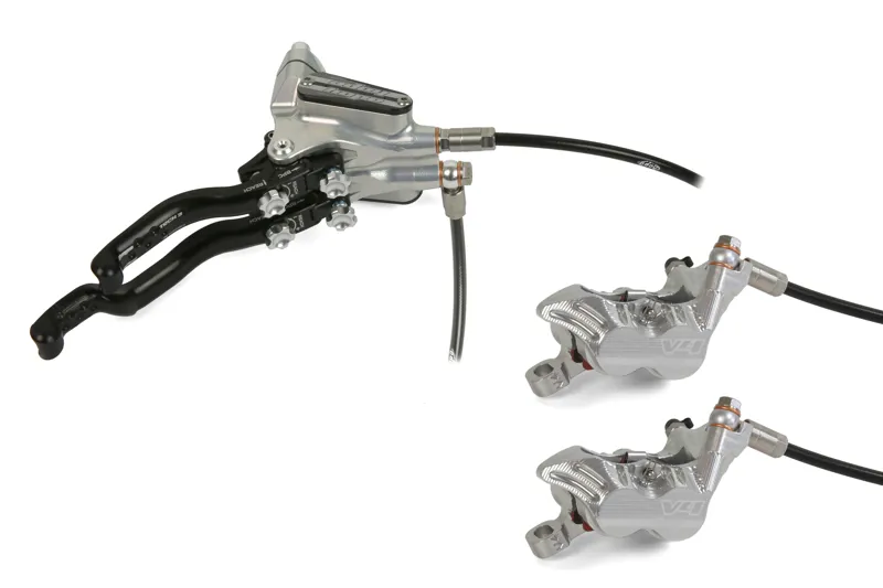 Hope Tech 3 V4 Duo R/H No Rotor Calipers in Silver