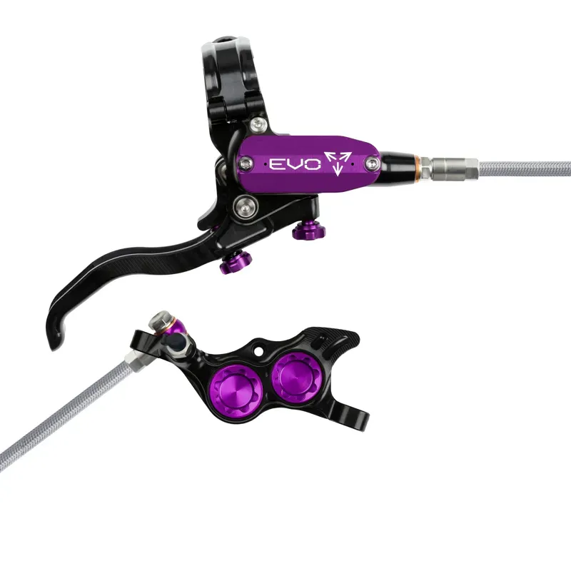 Hope Tech 4 EVO TR4 - Black/Purple - Braided - No Rotor-1