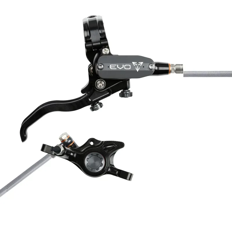 Hope Tech 4 EVO X2 - Black/Smoke - Braided - No Rotor-1