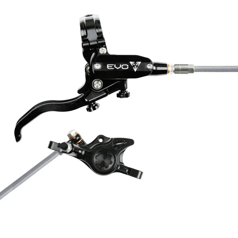 Hope Tech 4 EVO X2 - Black/Black - Braided - No Rotor-1