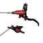 Hope Tech 4 EVO X2 - Black/Red - Braided - No Rotor