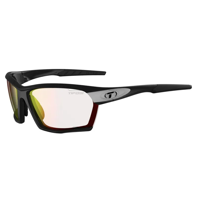 Tifosi Kilo Clarion Red Fototec Single Lens Sunglasses in Black/White