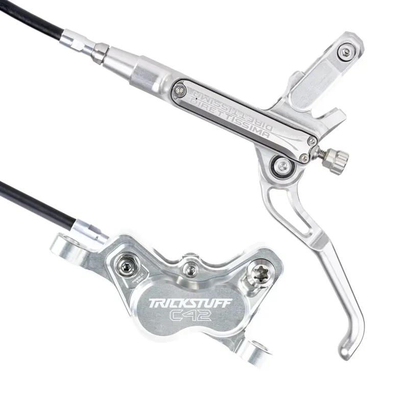 Trickstuff Direttissima Disc Brake Set in Silver