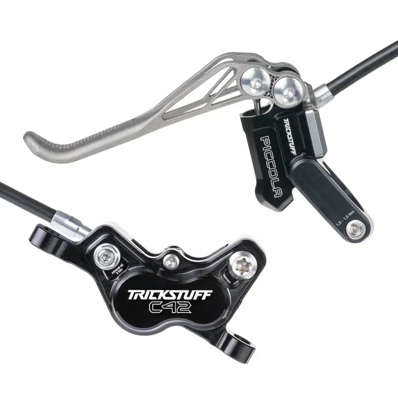 Trickstuff Piccola HD Titanium Disc Brake Set in Titanium/Black/Silver