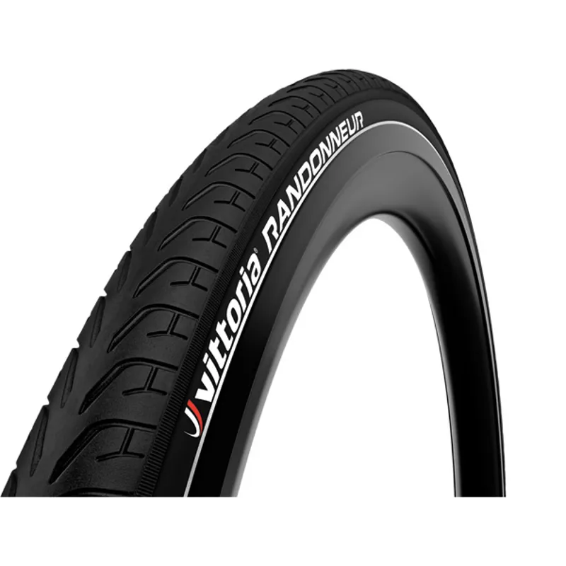 Vittoria Randonneur Rigid D 700x35c Reflective Hybrid Tyre in Black